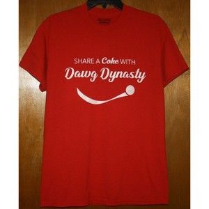 Coke Dawg Dynasty Coach T-Shirt SS Sz M Tee Red Men's Or Women's